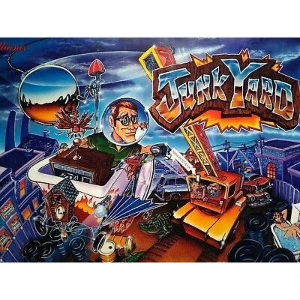 Williams Junkyard Pinball Machine Translite Artwork Original NOS 1996 Crazy Bob